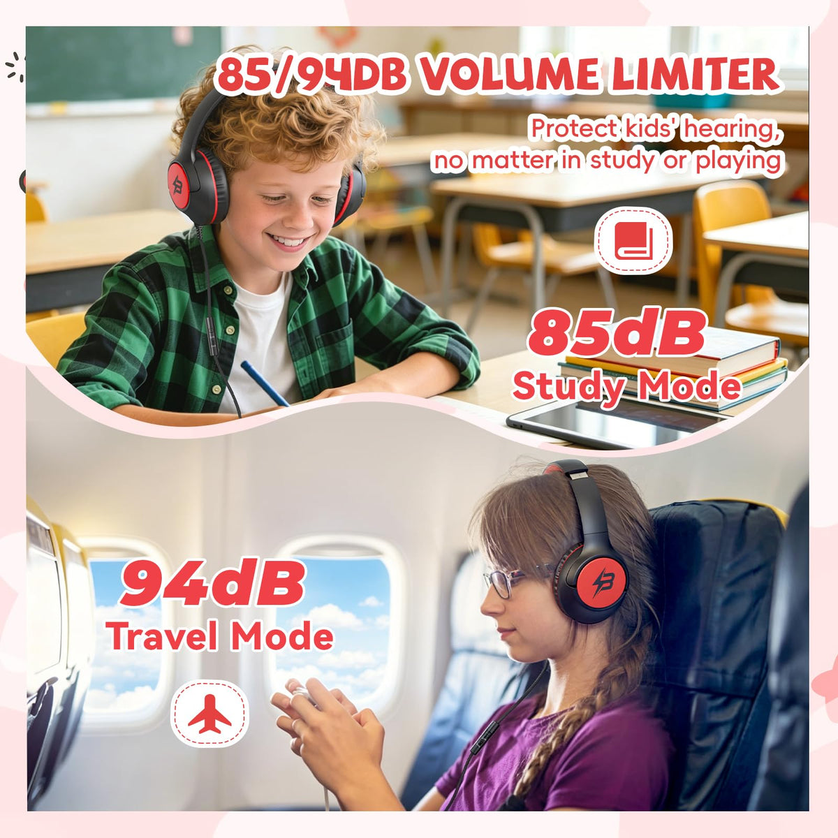 Botesty Sound built-in microphone and inline controls for easy learning and calls