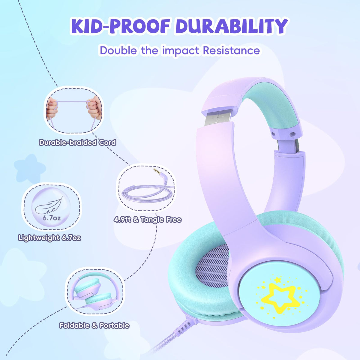 Botesty Sound over-ear cushions and adjustable headband for comfort