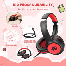 Botesty Sound 40mm drivers deliver clear audio for study, music, and games