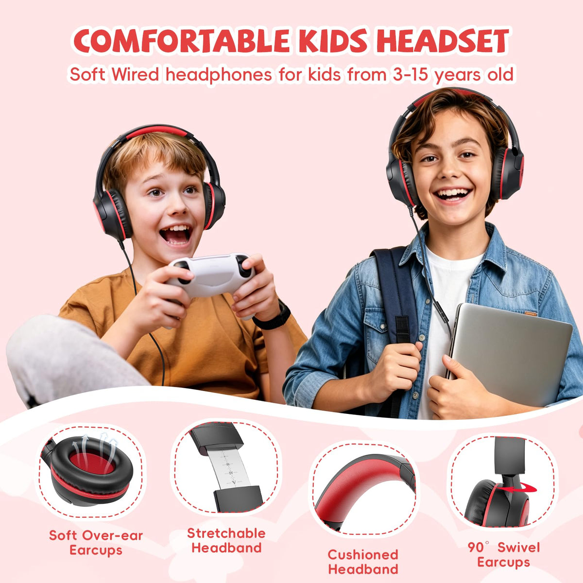 Botesty Sound durable nylon cable resists tearing for everyday school use