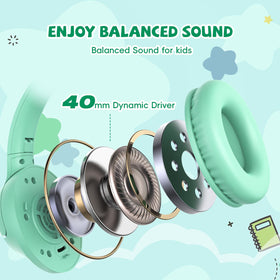 Botesty Sound kids headphones durable nylon cord resists tangling and daily wear