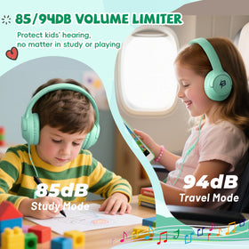 Botesty Sound kids headphones with inline microphone controls for online learning and chats
