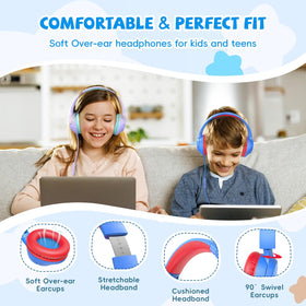 Botesty Sound Kids Headphones with microphone and inline controls for class calls.