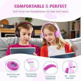 Botesty Sound Kids Headphones USB-C over-ear, comfortable all-day wear