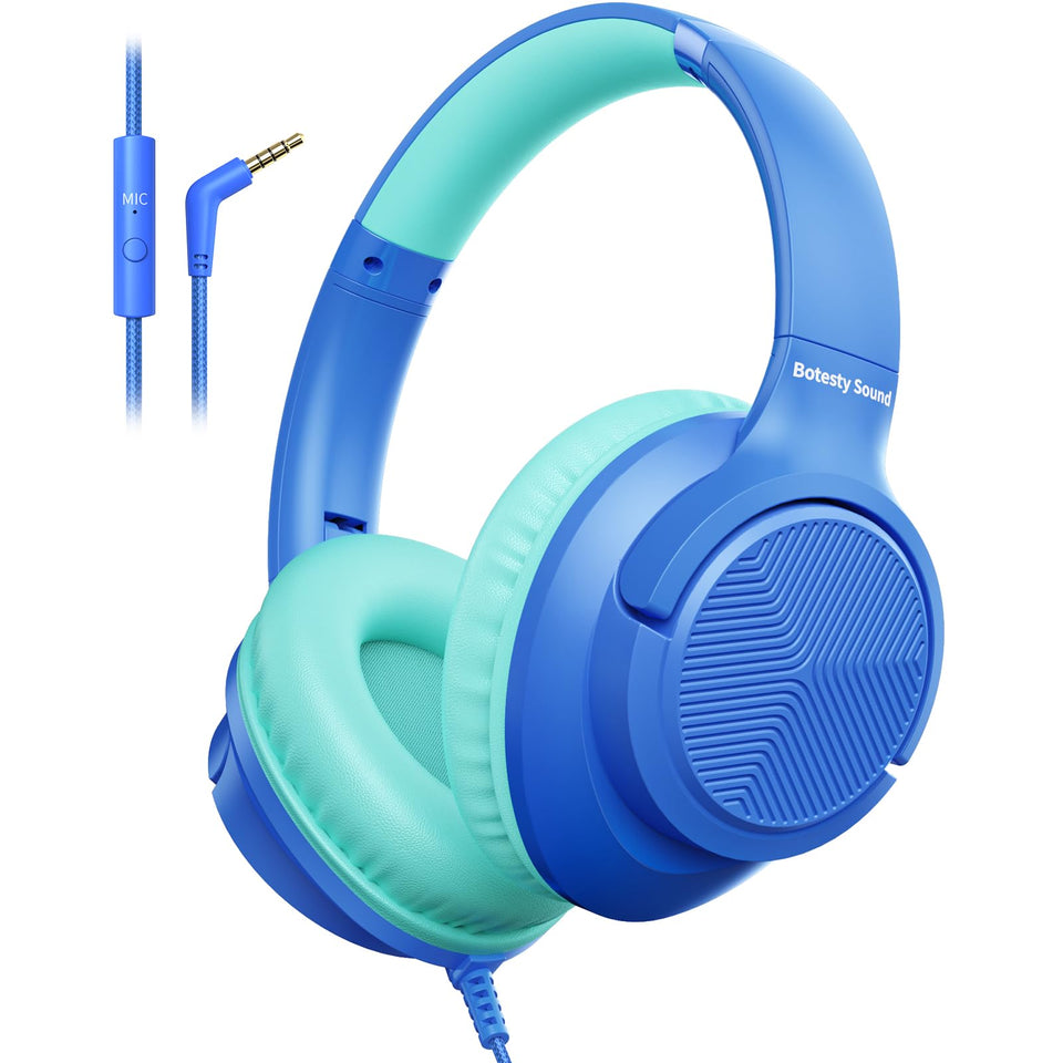 Botesty Sound wired headphones with mic on cable enable clear calls in noisy environments.
