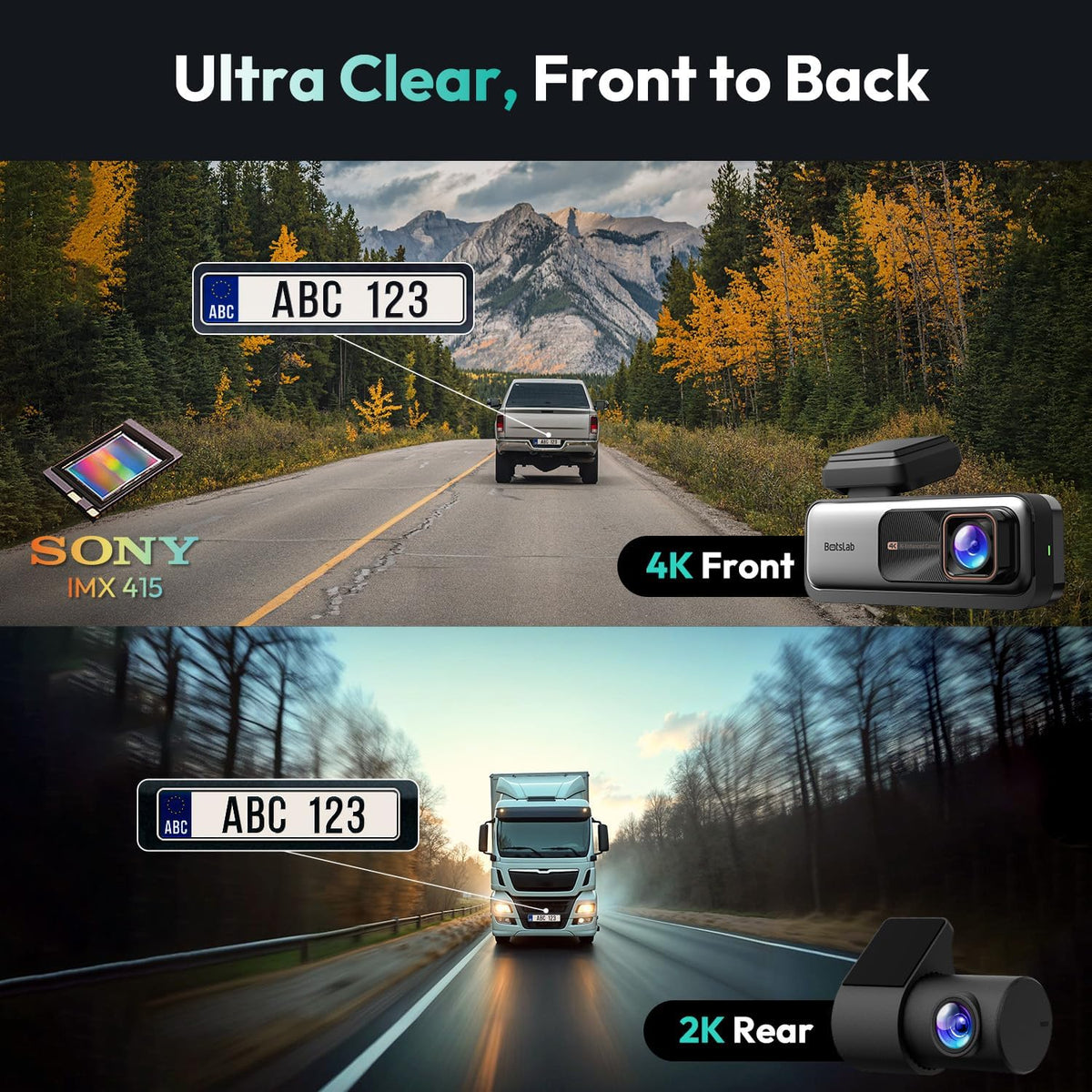 BOTSLAB 2K rear camera shows rear and interior details clearly