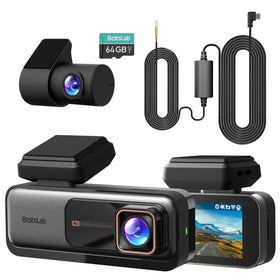 BOTSLAB 4K front dashcam captures sharp daytime footage with wide 170° view.