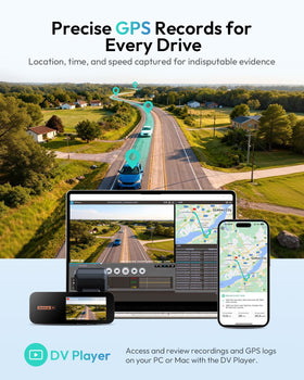 BOTSLAB GPS-enabled dash cam with route tracking and map display