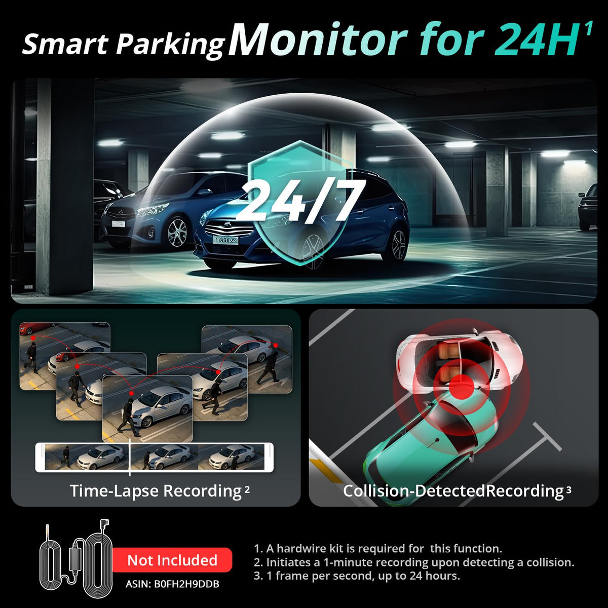 BOTSLAB dash cam built-in GPS records location data for stronger evidence trails