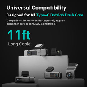 BOTSLAB power output 5V 2.4A supports dashcam operation