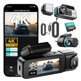 BOTSLAB front 4K dash cam records crisp daytime footage for clear evidence.