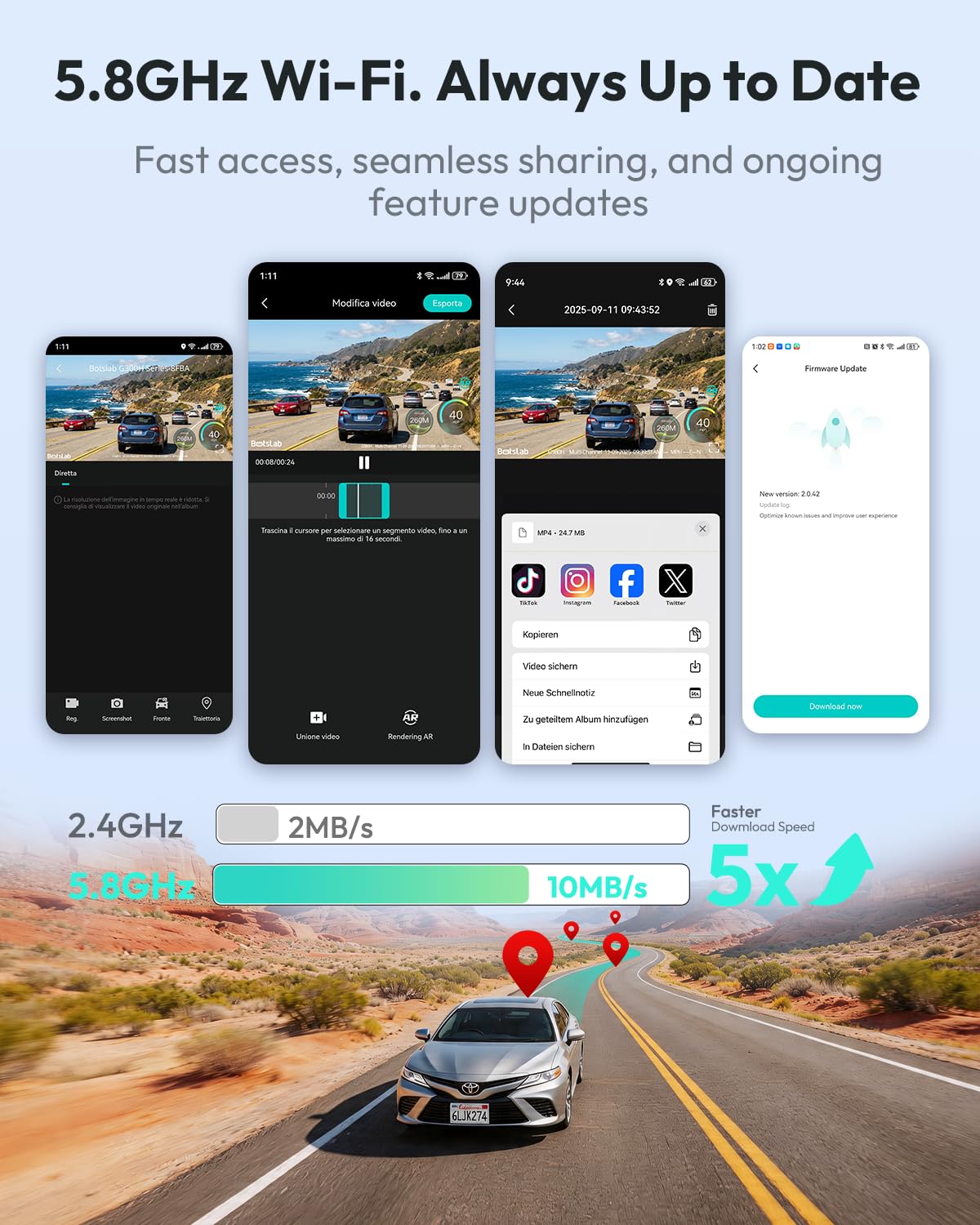 BOTSLAB G300 PLUS GPS and parking mode help log journeys