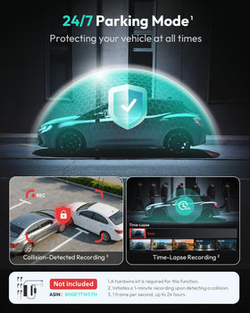 BOTSLAB G300 PLUS wide-rear-angle view helps monitor lanes behind you