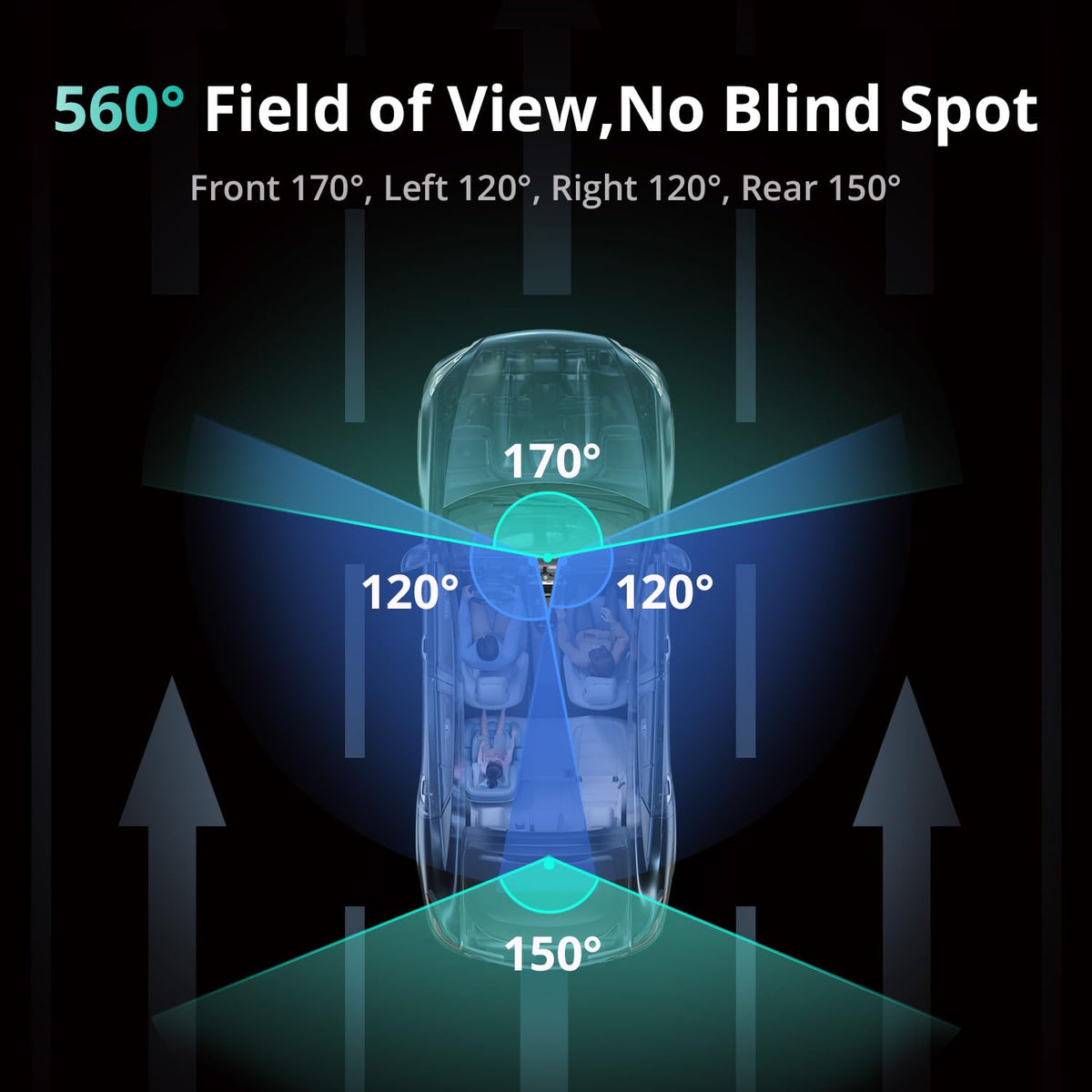 BOTSLAB magnetic side camera right at 120-degree angle for coverage