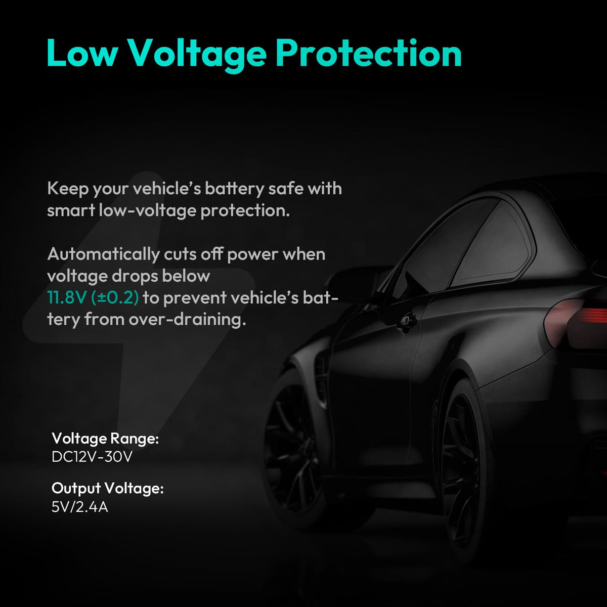 BOTSLAB under-voltage protection for 12-30V vehicles preserves battery health