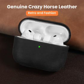 Bouixel leather closeup showing Crazy Horse texture and durable vintage finish