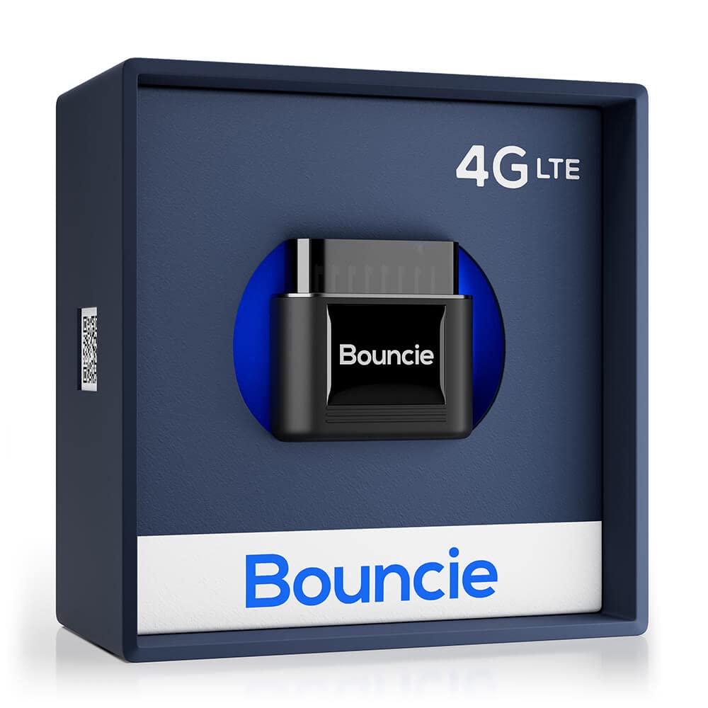 Bouncie real-time location feature showing vehicle position for fleet visibility