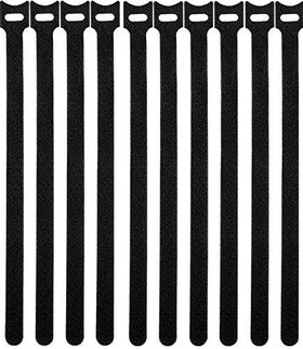 Bouti1583 12-inch black cable ties for quick, secure cable organization.