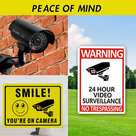 BOUTICOL camera and sign in lobby illustrating improved perceived security