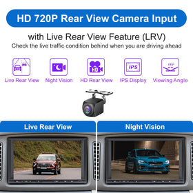 Bouwoima front and rear cameras allow flexible video input and parking views.