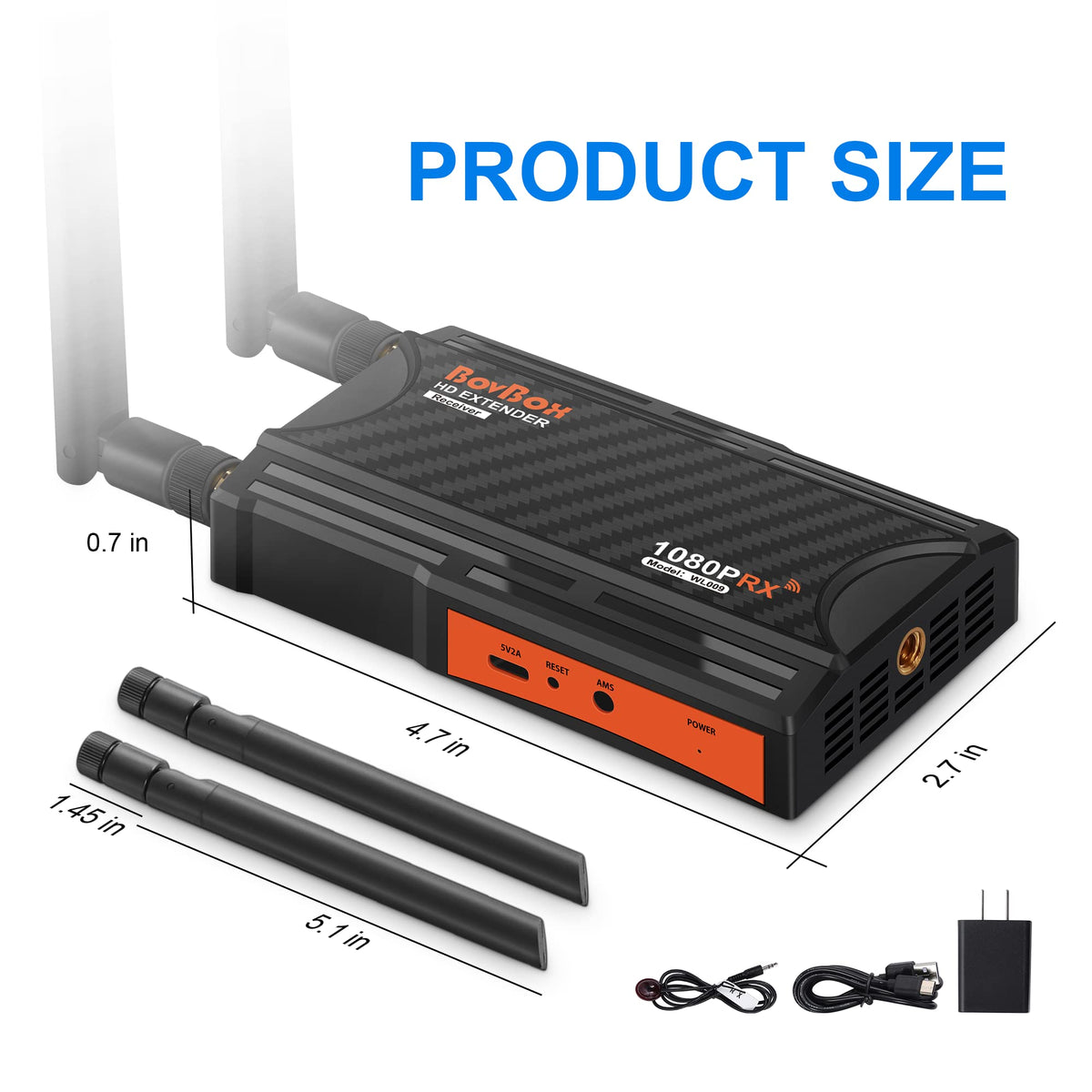 BovBox IR remote control for convenient playback management.