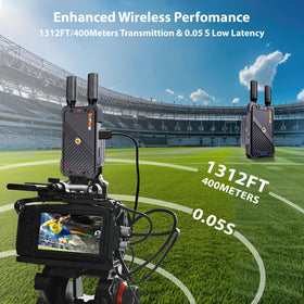 BovBox transmitter with four receivers enabling multi-screen viewing.