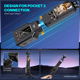 BovBox Pocket3 HDMI input loop-out allows on-site monitoring during shoots.
