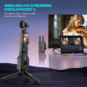 BovBox Pocket3 receiver USB-C output enables webcam-style streaming to OBS.