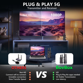 BovBox power options using USB‑C and a battery for mobile setups.