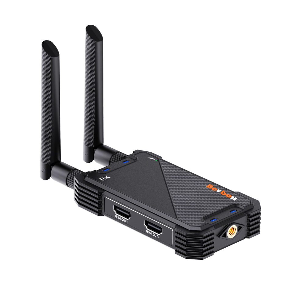BovBox wireless HDMI receiver with 1312ft range for TV streaming