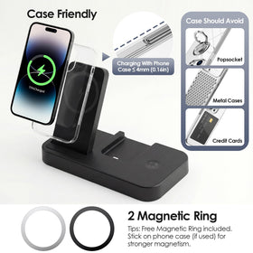 BOVIPO AirPods wireless charging area keeps earbuds powered on the go.