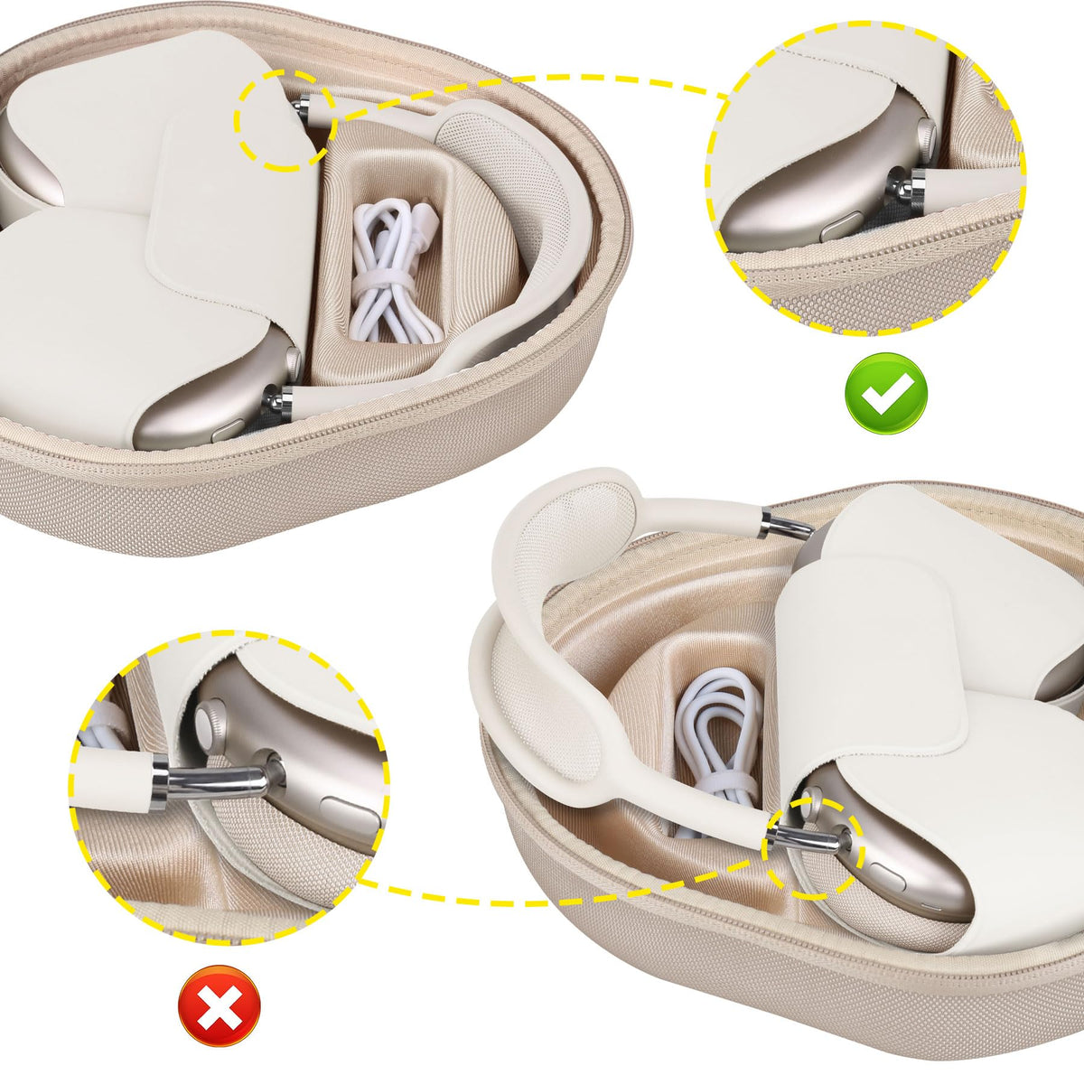 BOVKE AirPods Max 2 case bottom sleep mode feature ready