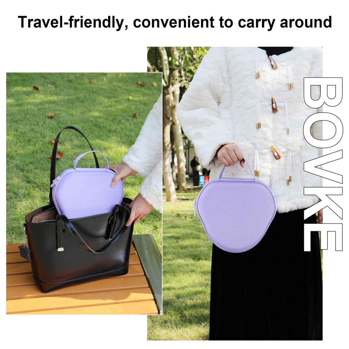 BOVKE AirPods Max 2 case travel-friendly with soft handle