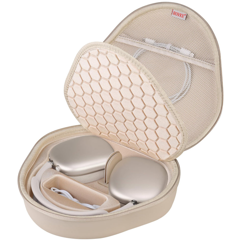 BOVKE AirPods Max 2 case with sleep mode provides secure, low-power protection during travel.