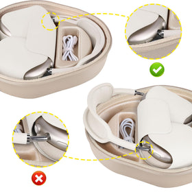 BOVKE AirPods Max 2 case hard EVA shell with velvet lining shields from bumps.