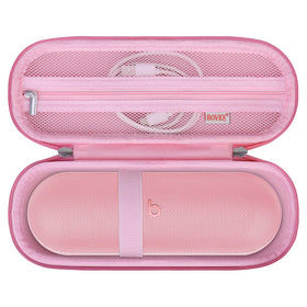 BOVKE pink Beats Pill outer case protects your speaker on the go