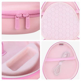 BOVKE waterproof, shockproof protection keeps headphones safe during travel.