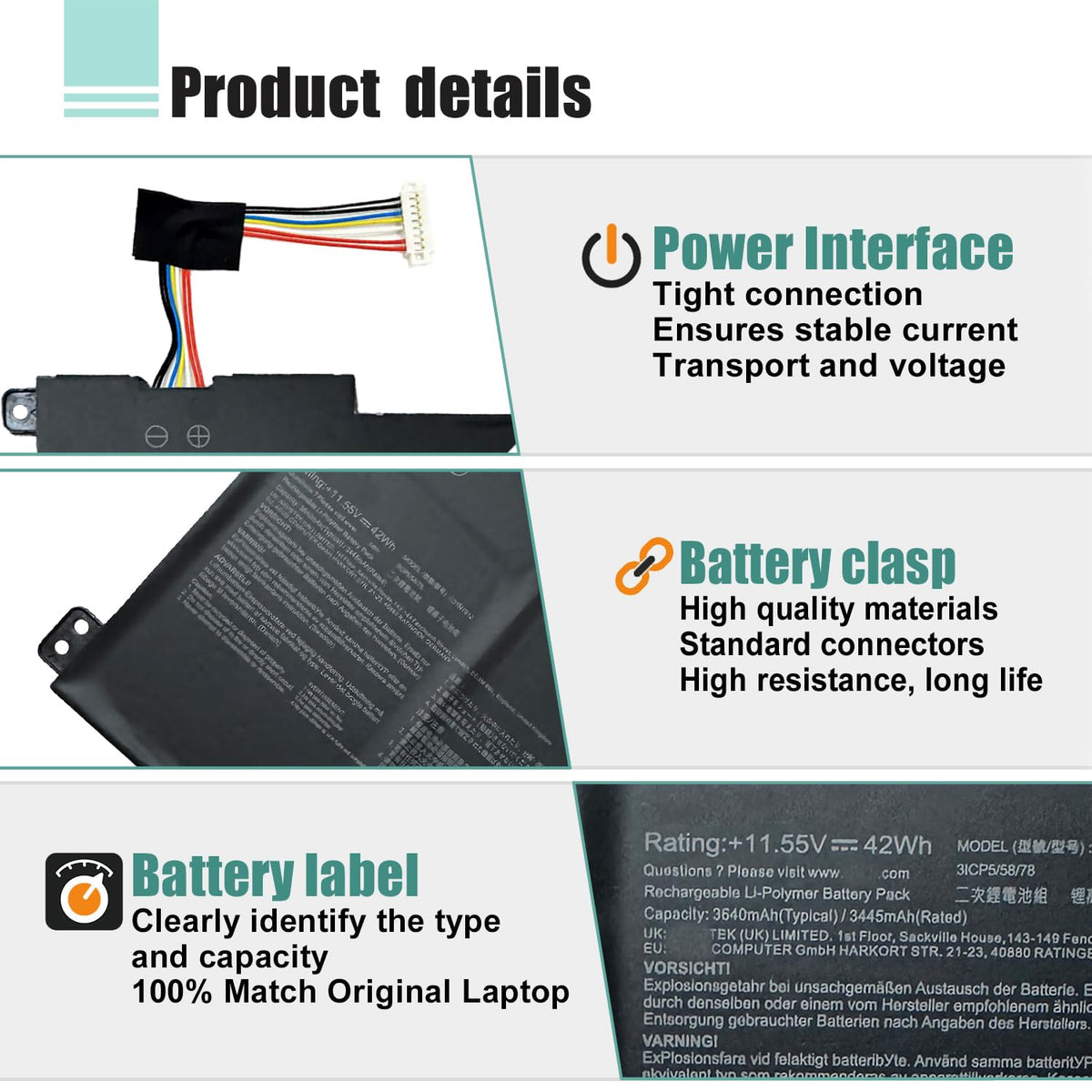 BOWEIRUI B31N1912 packaging includes tools and instructions for straightforward replacement