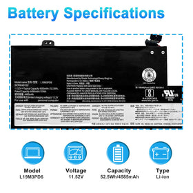 BOWEIRUI battery top label close-up showing model and voltage for easy verification