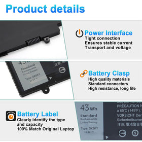 BOWEIRUI GK5KY battery packaging included, ready-to-install replacement kit.