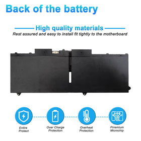 BOWEIRUI battery installed in laptop to show correct scale and alignment