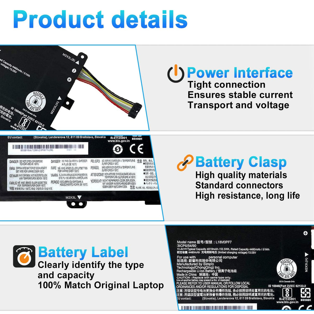 BOWEIRUI battery installed in Lenovo S340 demonstrating easy replacement benefit