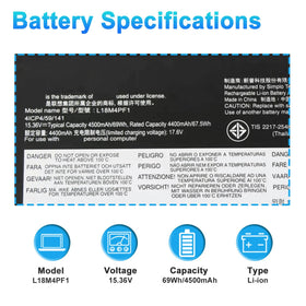 BOWEIRUI label close-up showing L18M4PF1 specs for reliable compatibility check