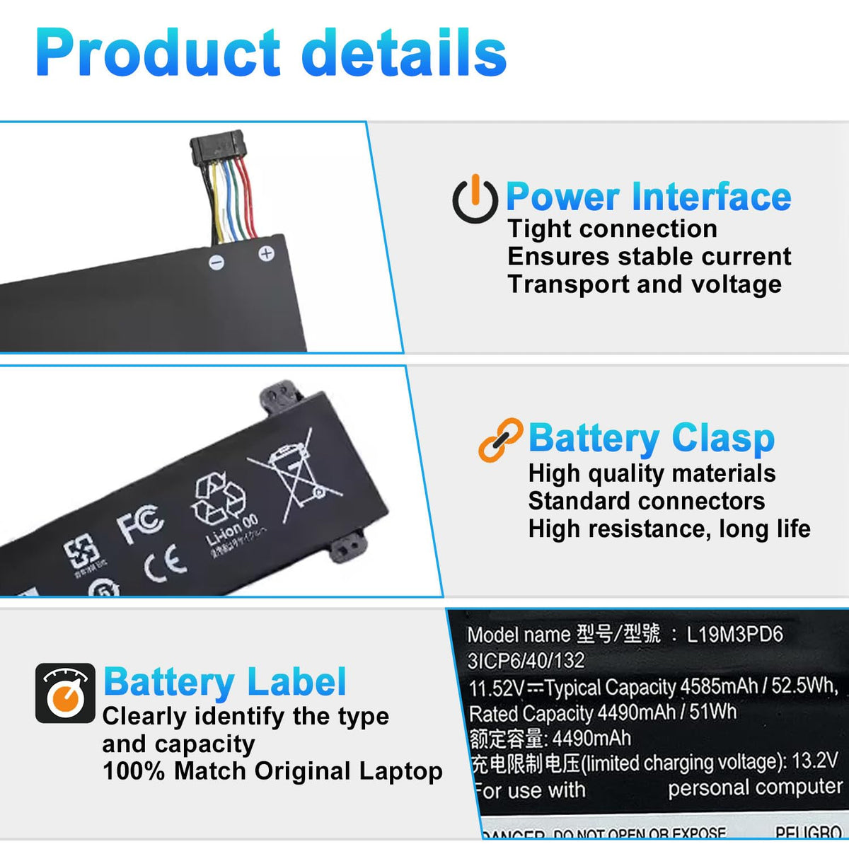 BOWEIRUI included tool set and instructions to simplify safe battery installation