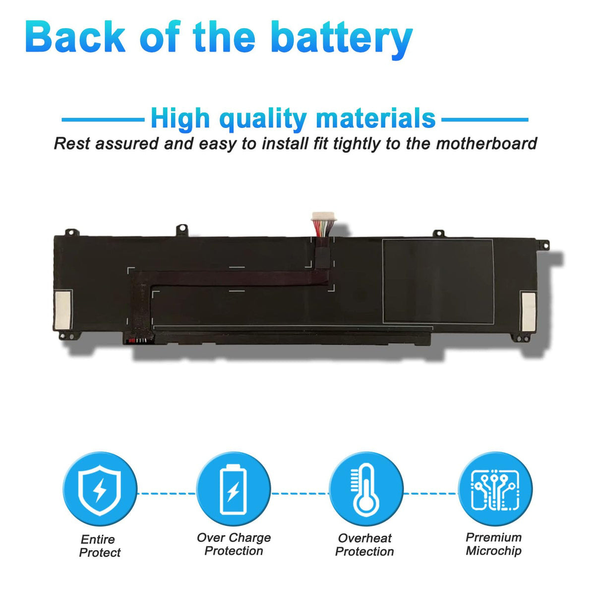 BOWEIRUI battery installed inside HP Victus laptop demonstrating straightforward swap