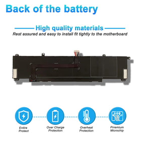 BOWEIRUI battery installed inside HP Victus laptop demonstrating straightforward swap