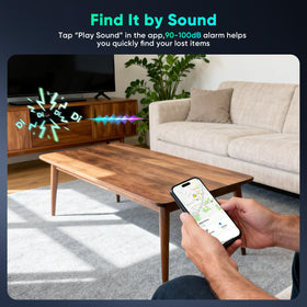 BowenBo tracker attached to keys in hand for quick locating and everyday convenience