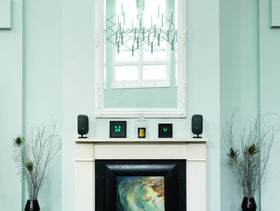 Compact M-1 compatible with optional floor stands for stable setup