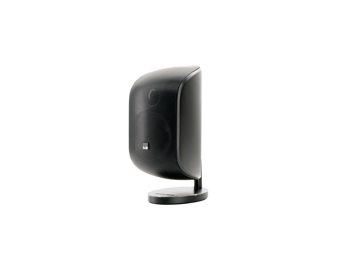 Bowers & Wilkins M-1 front-view satellite speaker delivering precise stereo imaging