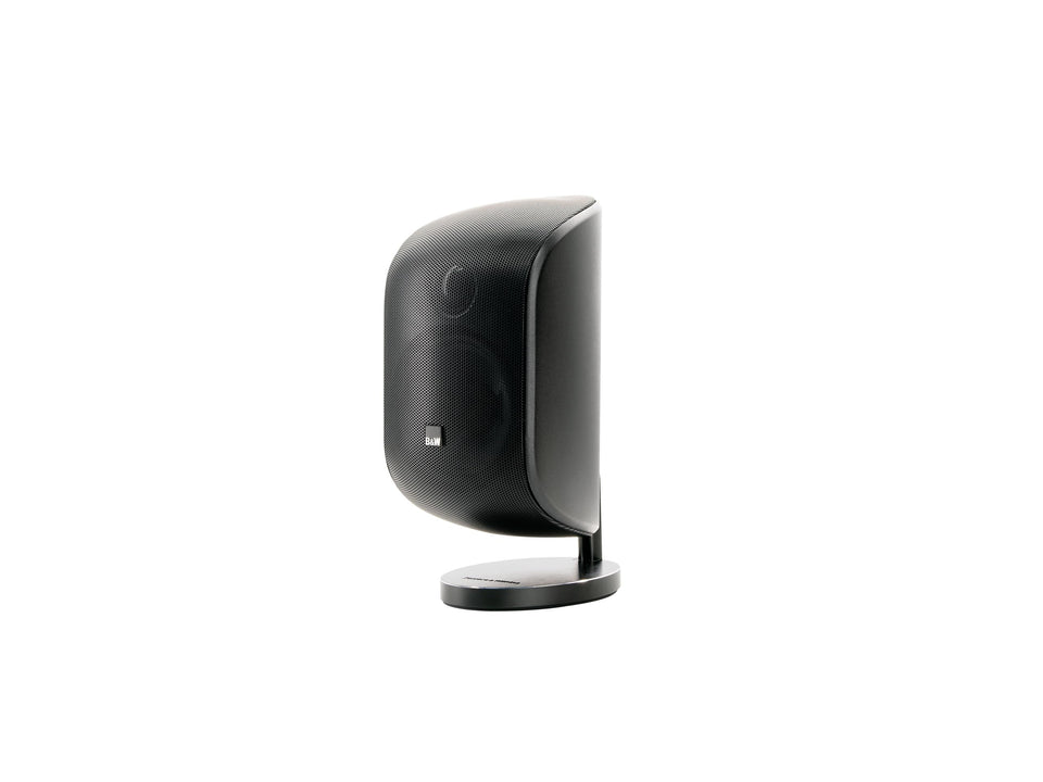 Bowers & Wilkins M-1 front-view satellite speaker delivering precise stereo imaging